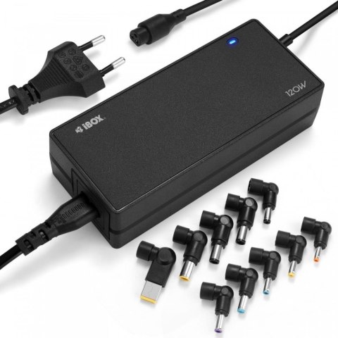UNIWERSALNY ZASILACZ DO LAPTOPA I-BOX IUZ120WA AUTO, 10 WTYCZEK IBOX UNIWERSALNY ZASILACZ DO LAPTOPA I-BOX IUZ120WA AUTO, 10 WTYCZEK IBOX
