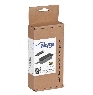 Zasilacz Akyga AK-ND-42 do notebooka (20 V; 4,5 A; 90W; Slim Tip, Square yellow ) Akyga Zasilacz Akyga AK-ND-42 do notebooka (20 V; 4,5 A; 90W; Slim Tip, Square yellow ) Akyga