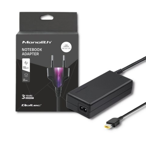 Zasilacz Qoltec 50098.45W do notebooka Lenovo (20 V; 2,25 A; 45W; Slim Tip ) Qoltec Zasilacz Qoltec 50098.45W do notebooka Lenovo (20 V; 2,25 A; 45W; Slim Tip ) Qoltec