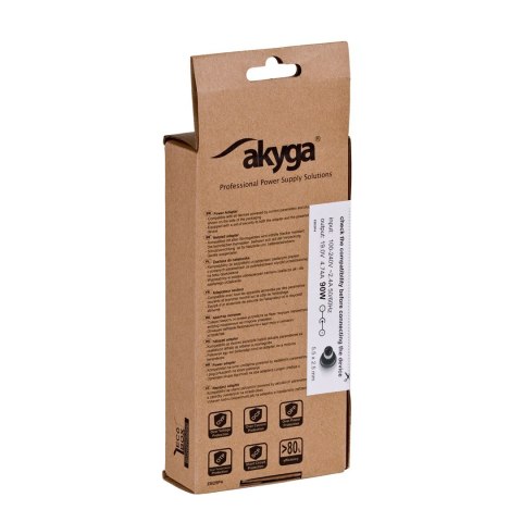 Zasilacz sieciowy Akyga AK-ND-10 do notebooka Acer, Asus, DELL, Lenovo, Toshiba (19 V; 4,74 A; 90W; 5.5 mm x 2.5 mm) Akyga Zasilacz sieciowy Akyga AK-ND-10 do notebooka Acer, Asus, DELL, Lenovo, Toshiba (19 V; 4,74 A; 90W; 5.5 mm x 2.5 mm) Akyga