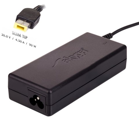 Zasilacz sieciowy Akyga Square AK-ND-29 do notebooka IBM, Lenovo (20 V; 4,5 A; 90W; Slim Tip, Square yellow ) Akyga Zasilacz sieciowy Akyga Square AK-ND-29 do notebooka IBM, Lenovo (20 V; 4,5 A; 90W; Slim Tip, Square yellow ) Akyga