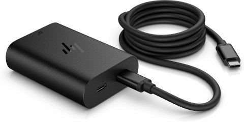 Zasilacz sieciowy HP 65W GaN Laptop Charger 2xUSB-C czarny 600Q7AA Hewlett-Packard Zasilacz sieciowy HP 65W GaN Laptop Charger 2xUSB-C czarny 600Q7AA Hewlett-Packard
