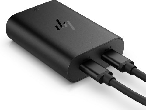 Zasilacz sieciowy HP 65W GaN Laptop Charger 2xUSB-C czarny 600Q7AA Hewlett-Packard Zasilacz sieciowy HP 65W GaN Laptop Charger 2xUSB-C czarny 600Q7AA Hewlett-Packard