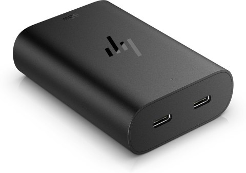 Zasilacz sieciowy HP 65W GaN Laptop Charger 2xUSB-C czarny 600Q7AA Hewlett-Packard Zasilacz sieciowy HP 65W GaN Laptop Charger 2xUSB-C czarny 600Q7AA Hewlett-Packard