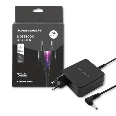 Zasilacz sieciowy Qoltec 51751 do notebooka Huawei (19 V; 3,42 A; 65W; 4 mm x 1.7 mm) Qoltec Zasilacz sieciowy Qoltec 51751 do notebooka Huawei (19 V; 3,42 A; 65W; 4 mm x 1.7 mm) Qoltec