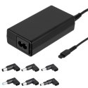 Zasilacz uniwersalny Akyga AK-NU-12 do notebooka (20 V; 3,5 A; 65W; 4.8 mm, 5.5 mm, 7.4 mm x 1.7 mm, 2.5 mm, 3 mm, 5 mm) Akyga