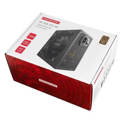 MODECOM ZASILACZ MC-B88-700SM 80+ BRONZE 230V EU MODECOM MODECOM ZASILACZ MC-B88-700SM 80+ BRONZE 230V EU MODECOM