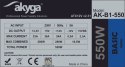 Zasilacz Akyga Basic AK-B1-550 (550 W; Pasywne; 120 mm) Akyga
