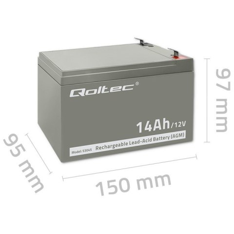 Akumulator bezobsługowy Qoltec 53045 Qoltec Akumulator bezobsługowy Qoltec 53045 Qoltec
