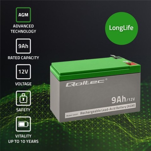 Akumulator żelowy Qoltec 53031 Qoltec Akumulator żelowy Qoltec 53031 Qoltec