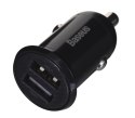 BASEUS ŁADOWARKA SAMOCHODOWA 2X USB 4.8A (CZARNA) Baseus