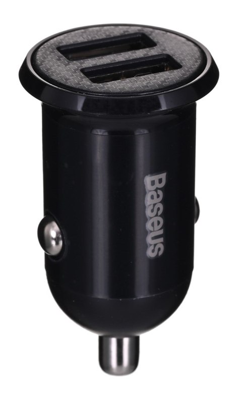 BASEUS ŁADOWARKA SAMOCHODOWA 2X USB 4.8A (CZARNA) Baseus BASEUS ŁADOWARKA SAMOCHODOWA 2X USB 4.8A (CZARNA) Baseus