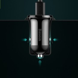 BASEUS ŁADOWARKA SAMOCHODOWA CCALLP-01 2XUSB 4.8A (CZARNA) Baseus
