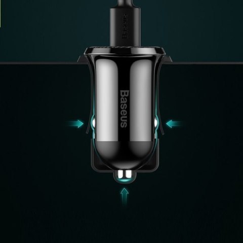 BASEUS ŁADOWARKA SAMOCHODOWA CCALLP-01 2XUSB 4.8A (CZARNA) Baseus BASEUS ŁADOWARKA SAMOCHODOWA CCALLP-01 2XUSB 4.8A (CZARNA) Baseus