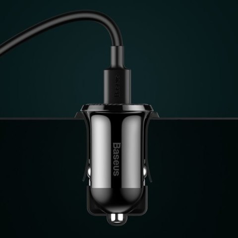 BASEUS ŁADOWARKA SAMOCHODOWA CCALLP-01 2XUSB 4.8A (CZARNA) Baseus BASEUS ŁADOWARKA SAMOCHODOWA CCALLP-01 2XUSB 4.8A (CZARNA) Baseus