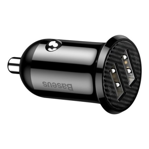 BASEUS ŁADOWARKA SAMOCHODOWA CCALLP-01 2XUSB 4.8A (CZARNA) Baseus BASEUS ŁADOWARKA SAMOCHODOWA CCALLP-01 2XUSB 4.8A (CZARNA) Baseus