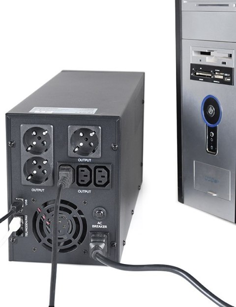 ENERGENIE ZASILACZ AWARYJNY UPS AVR 3000VA LCD, 3X C13, 3X SCHUKO, USB, RJ45 ENERGENIE ENERGENIE ZASILACZ AWARYJNY UPS AVR 3000VA LCD, 3X C13, 3X SCHUKO, USB, RJ45 ENERGENIE