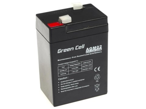 GREEN CELL AKUMULATOR ŻELOWY AGM02 6V 4,5AH Green Cell GREEN CELL AKUMULATOR ŻELOWY AGM02 6V 4,5AH Green Cell