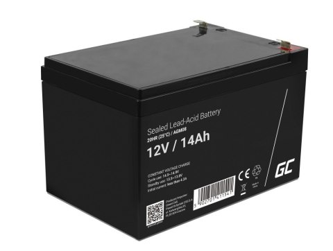 GREEN CELL AKUMULATOR ŻELOWY AGM08 12V 14AH Green Cell GREEN CELL AKUMULATOR ŻELOWY AGM08 12V 14AH Green Cell