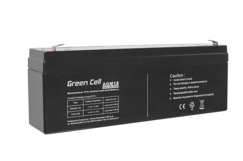GREEN CELL AKUMULATOR ŻELOWY AGM18 12V 2,3AH Green Cell GREEN CELL AKUMULATOR ŻELOWY AGM18 12V 2,3AH Green Cell