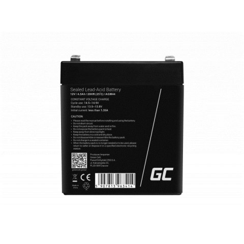GREEN CELL AKUMULATOR ŻELOWY AGM44 12V 4.5AH Green Cell GREEN CELL AKUMULATOR ŻELOWY AGM44 12V 4.5AH Green Cell