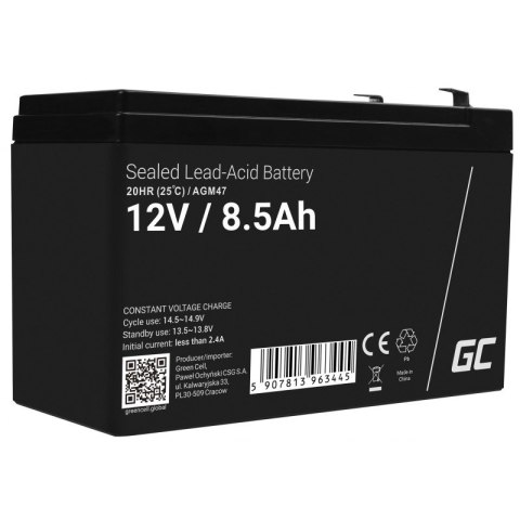 GREEN CELL AKUMULATOR ŻELOWY AGM47 12V 8.5AH Green Cell
