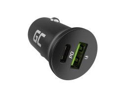GREEN CELL ŁADOWARKA SAMOCHODOWA GC POWERRIDE NANO38 38W 6A 1X USB-C 1X USB-A Green Cell