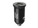 GREEN CELL ŁADOWARKA SAMOCHODOWA GC POWERRIDE NANO38 38W 6A 1X USB-C 1X USB-A Green Cell