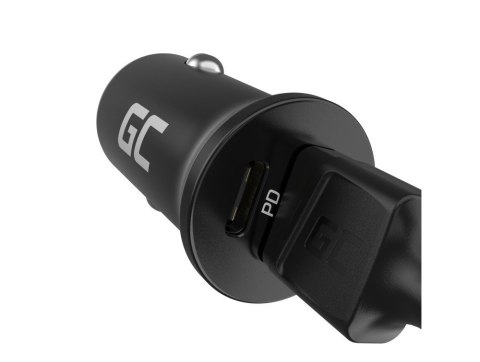 GREEN CELL ŁADOWARKA SAMOCHODOWA GC POWERRIDE NANO38 38W 6A 1X USB-C 1X USB-A Green Cell GREEN CELL ŁADOWARKA SAMOCHODOWA GC POWERRIDE NANO38 38W 6A 1X USB-C 1X USB-A Green Cell