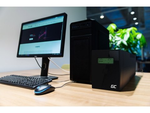 GREEN CELL ZASILACZ AWARYJNY UPS01LCD POWER PROOF 600VA 360W Green Cell GREEN CELL ZASILACZ AWARYJNY UPS01LCD POWER PROOF 600VA 360W Green Cell