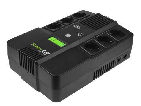 GREEN CELL ZASILACZ AWARYJNY UPS06 AIO 600VA 360W Green Cell GREEN CELL ZASILACZ AWARYJNY UPS06 AIO 600VA 360W Green Cell