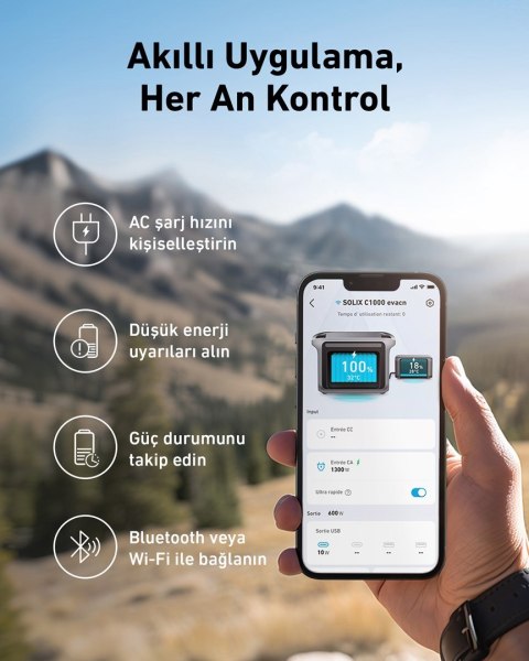 Przenośna stacja zasilania Anker Solix C1000X 1056Wh 1800W ANKER Przenośna stacja zasilania Anker Solix C1000X 1056Wh 1800W ANKER
