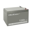 QOLTEC AKUMULATOR AGM | 12V | 12AH Qoltec