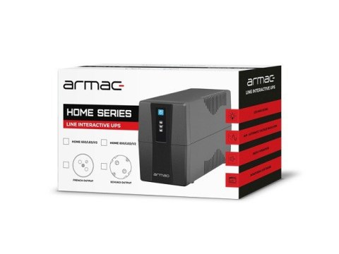 UPS ARMAC HOME LINE-INT 2x230V PL USB-B H650E/LEDV2 Armac UPS ARMAC HOME LINE-INT 2x230V PL USB-B H650E/LEDV2 Armac