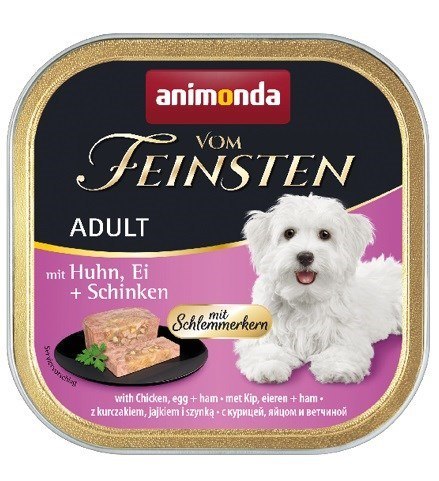 ANIMONDA Vom Feinsten Classic kurczak, jajko i szynka - mokra karma dla psa - 150g Animonda ANIMONDA Vom Feinsten Classic kurczak, jajko i szynka - mokra karma dla psa - 150g Animonda