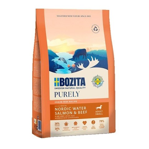 BOZITA Purely łosoś i wołowina dorosłe małe rasy 7,5 kg BOZITA