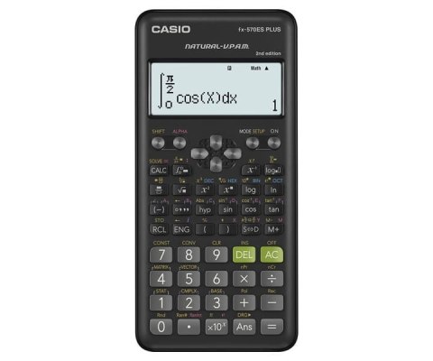 CASIO KALKULATOR NAUKOWY FX-570ESPLUS-2-B, 417 FUNKCJI, 77X162MM, CZARNY Casio CASIO KALKULATOR NAUKOWY FX-570ESPLUS-2-B, 417 FUNKCJI, 77X162MM, CZARNY Casio
