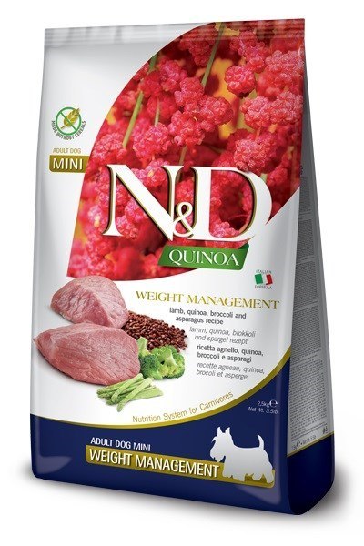 FARMINA N&D QUINOA DOG WEIGHT MANAGEMENT - sucha karma dla psa - 2,5 kg Farmina FARMINA N&D QUINOA DOG WEIGHT MANAGEMENT - sucha karma dla psa - 2,5 kg Farmina