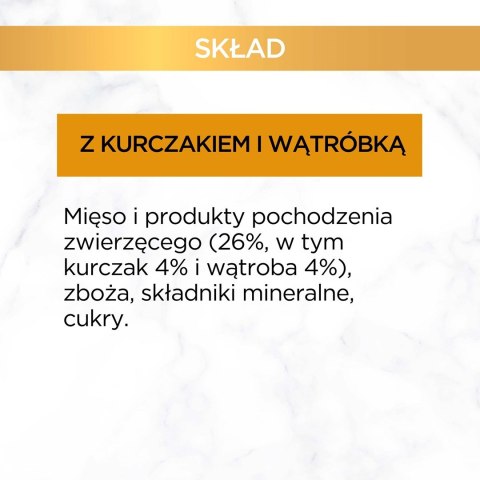 GOURMET GOLD Kurczak i wątróbka w sosie 85g PURINA NESTLE