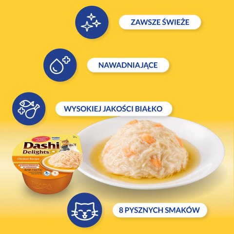 INABA DASHI DELIGHTSKurczak70g bulion dla kota INABA INABA DASHI DELIGHTSKurczak70g bulion dla kota INABA