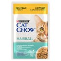 Purina Cat Chow Hairball z kurczakiem i zieloną fasolką w sosie - mokra karma dla kota - 85 g PURINA NESTLE