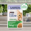 Purina Cat Chow Sterilised z jagnięciną i zieloną fasolką w sosie - mokra karma dla kota - 85 g PURINA NESTLE