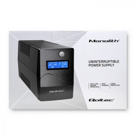 QOLTEC ZASILACZ AWARYJNY UPS 450VA | 240W | LCD | USB | RJ45 Qoltec QOLTEC ZASILACZ AWARYJNY UPS 450VA | 240W | LCD | USB | RJ45 Qoltec