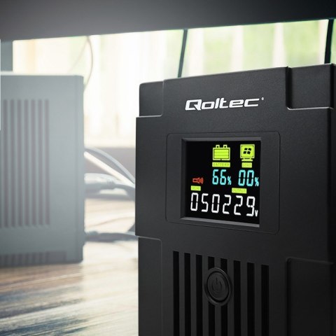 QOLTEC ZASILACZ AWARYJNY UPS LINE INTERACTIVE | MONOLITH | 1500VA | 900W | LCD | USB Qoltec QOLTEC ZASILACZ AWARYJNY UPS LINE INTERACTIVE | MONOLITH | 1500VA | 900W | LCD | USB Qoltec