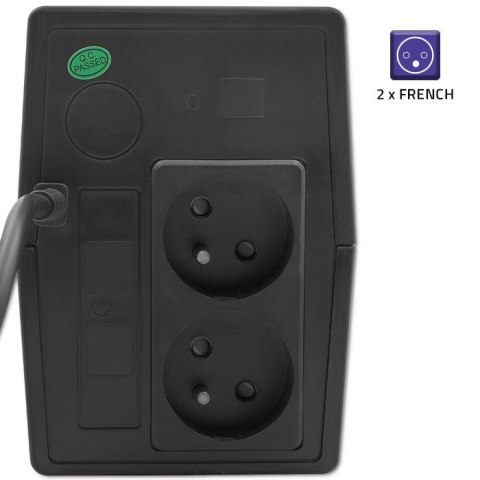 QOLTEC ZASILACZ AWARYJNY UPS LINE INTERACTIVE | MONOLITH | 650VA | 360W Qoltec QOLTEC ZASILACZ AWARYJNY UPS LINE INTERACTIVE | MONOLITH | 650VA | 360W Qoltec
