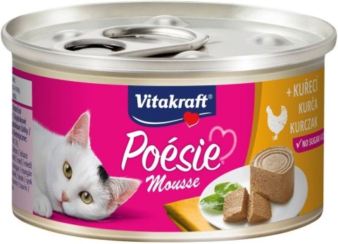 VITAKRAFT POESIE MUS kurczak karma dla kota 85g Vitakraft VITAKRAFT POESIE MUS kurczak karma dla kota 85g Vitakraft