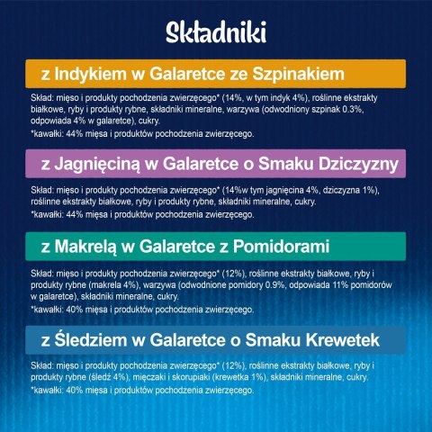 FELIX Sensations indyk, makrela, jagnięcina - mokra karma dla kota - 12x 85g PURINA NESTLE FELIX Sensations indyk, makrela, jagnięcina - mokra karma dla kota - 12x 85g PURINA NESTLE