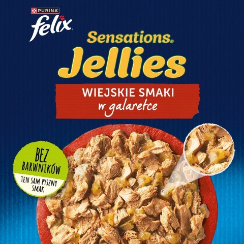 FELIX Sensations indyk, makrela, jagnięcina - mokra karma dla kota - 12x 85g PURINA NESTLE FELIX Sensations indyk, makrela, jagnięcina - mokra karma dla kota - 12x 85g PURINA NESTLE