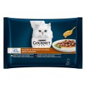 GOURMET Perle Gravy Delight Fileciki w smakowitym sosie - wołowina i kurczak - 4x85g PURINA NESTLE