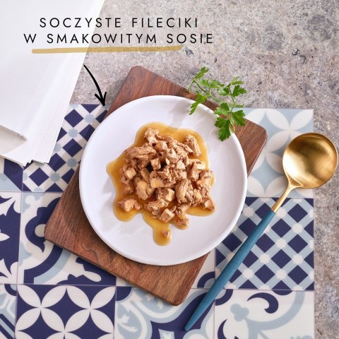 GOURMET Perle Gravy Delight Fileciki w smakowitym sosie - wołowina i kurczak - 4x85g PURINA NESTLE GOURMET Perle Gravy Delight Fileciki w smakowitym sosie - wołowina i kurczak - 4x85g PURINA NESTLE